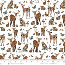 Whimsical Woods | Deer & Fawn | White