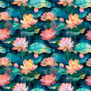 Serenity Lotus Flower - All Over Multi