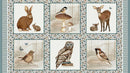 Whimsical Woods Panel - 6 Block Repeating