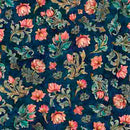 Serenity Lotus Flower Toss - Navy