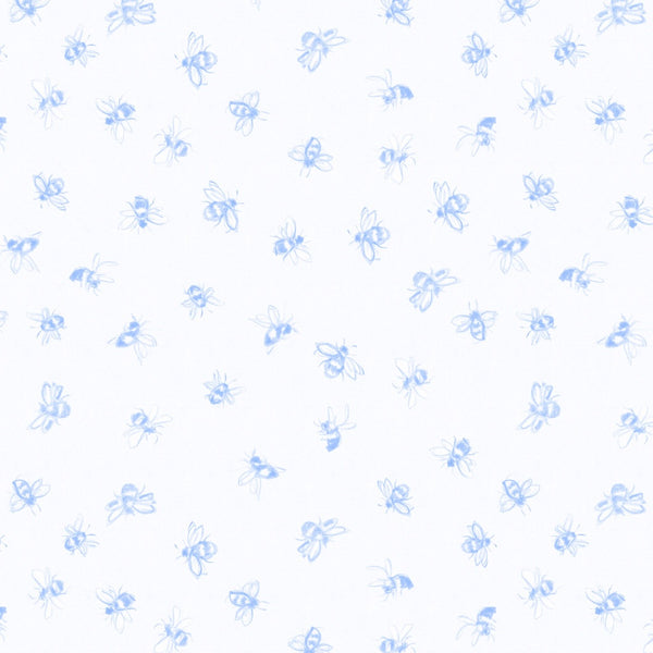 Bees-White/Blue