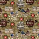 Military - Marines Camo Flag Multi