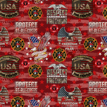 Fire Department Camo Flag