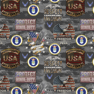 Military - Air Force Camo Flag Multi