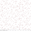 Blossoms on White Fabric – Red