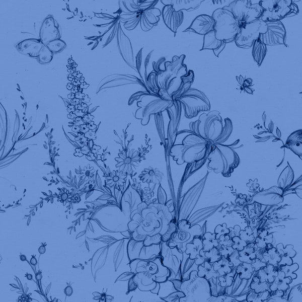 Large Toile-Blue/Dk Blue
