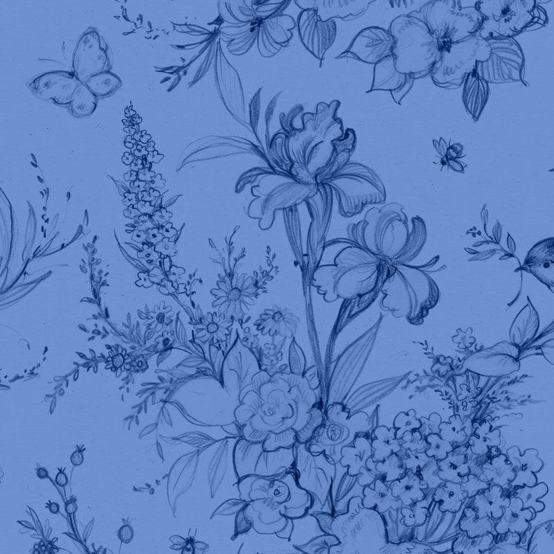 Large Toile-Blue/Dk Blue