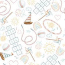 Boho Buddies Fun and Games - 1717-01 White