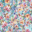Flight of Fancy – Cotton – Happy Hummingbirds – Blue
