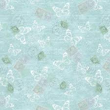 Bella Bunnies Tossed Postage and Butterflies - 8044-11 Lt. Blue