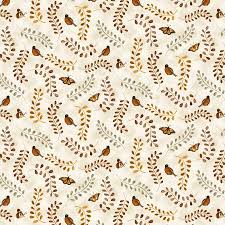 Hello Pumpkin Birds and Butterflies 1887-40 Cream