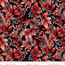 Scarlet's Treasure | Black/Red Leafy Floral