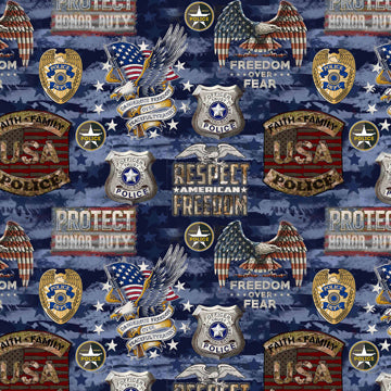 Police Department Camo Flag