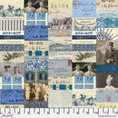 Indigo Collage - Indigo || Tim Holtz Palette Indigo - Fabric Bash