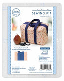 Insulated Lunchbox Tote - Zipper Navy - Fabric Bash