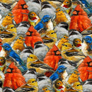 JOYFUL GARDEN - Packed Birds - Multi - Fabric Bash