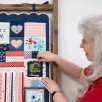 Star-Spangled Beauty Ladder Quilt - Machine Embroidery Designs