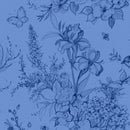 Large Toile-Blue/Dk Blue - Fabric Bash