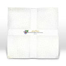 Laurel Burch Basic White w/Silver Dot 10" Squares - Fabric Bash