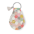 Leather Circle Key Chain BloomBerry - Fabric Bash