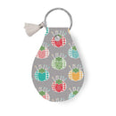 Leather Circle Key Chain My Happy Place Pincushions - Fabric Bash