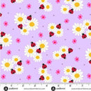 Little Ladies - Quilting Fabric - Pedal Parade Lilac - Fabric Bash