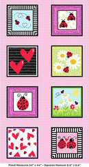 Little Ladies - Quilting Fabric - Pinky Promise Panel Blossom - Fabric Bash