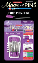 Magic Pins Fork Fine 30pc - Fabric Bash