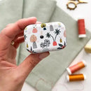 Magnetic Needle Tin, Floral Needle Case, Needle Keeper - Fabric Bash
