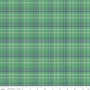 Happy Haven - Quilting Cotton Fabric - Plaid - Green