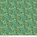 Happy Haven - Quilting Cotton Fabric- Bug Life - Green