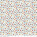 Happy Haven - Quilting Cotton Fabric - Bug Life - White