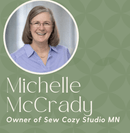 Michelle McGrady from Sew Cozy Studios Quiltworx Trunk Show Rapid City - Fabric Bash