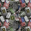 Military Army Dogtags - Fabric Bash