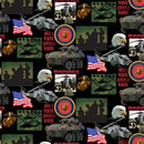 Military Marines Cotton - Fabric Bash