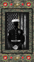 Military Marines Panel Size 24"X43" - Fabric Bash