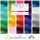 Misty Rainbow 10" Squares - Fabric Bash