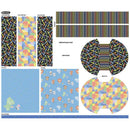 New Box of Crayons Crayola Zipper Pouch, Crayon Roll & Tote Panel - Fabric Bash
