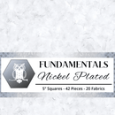 Nickel Plated – Cotton – Stamp – Gray - Fabric Bash