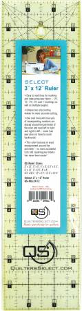 Non-Slip Ruler 3in x 12in - Fabric Bash