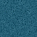 Nordic Holiday Village-Quilting Fabric-Mini Swirls-Blue - Fabric Bash