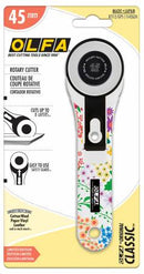OLFA 45mm Printed Handle Rotary Cutter - Fabric Bash