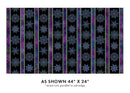 On Dragon Fly Wings- Quilting Fabric - Stripe Blk/Plum - Fabric Bash