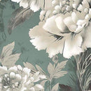 PANORAMA 118" -PRINTS-LARGE FLORAL-GREEN-118" WIDE - Fabric Bash