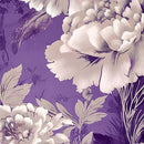 PANORAMA 118" -PRINTS-LARGE FLORAL-PURPLE-118" WIDE - Fabric Bash