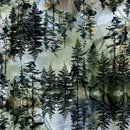 PANORAMA 118" -PRINTS PINE TREES - Fabric Bash