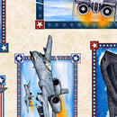 Patriot - Airforce Patch - Cream - Fabric Bash