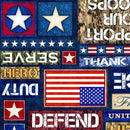 Patriot - Patriot Text - Multi 108" - Fabric Bash