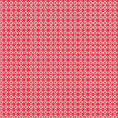 Peaches & Cream – Quilting Cotton – Flower Geo – Red - Fabric Bash