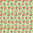 Peaches & Cream – Quilting Cotton – Sweet Peaches – Green - Fabric Bash